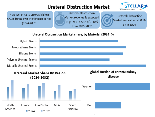 Ureteral Obstruction Market is Set to Globally Reach US$ 1.39 Billion 2032, at CAGR 7.10% To Forecast 2025-2032