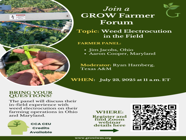 GROW Hosts a Farmer Forum on Weed Electrocution in Agriculture