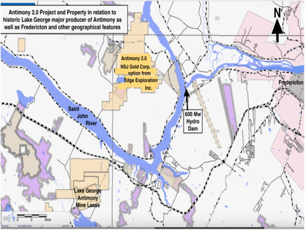 NSJ Gold Corp. (NSJ) (9PZ) Signs Option to Acquire 100% of Antimony 2.0 Property Located in New Brunswick, Canada