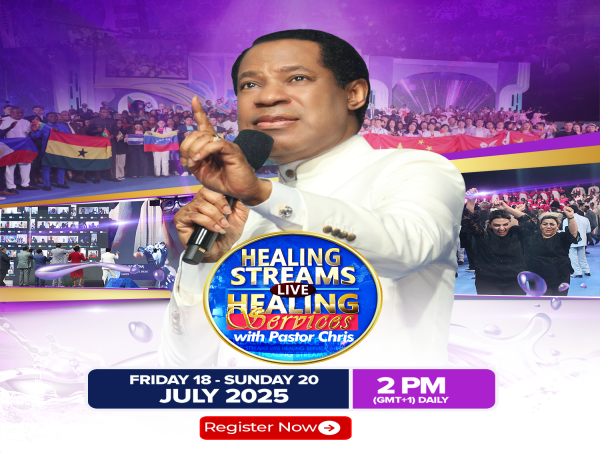 L’attente mondiale monte pour les Healing Streams avec le Pasteur Chris – du 18 au 20 juillet 2025