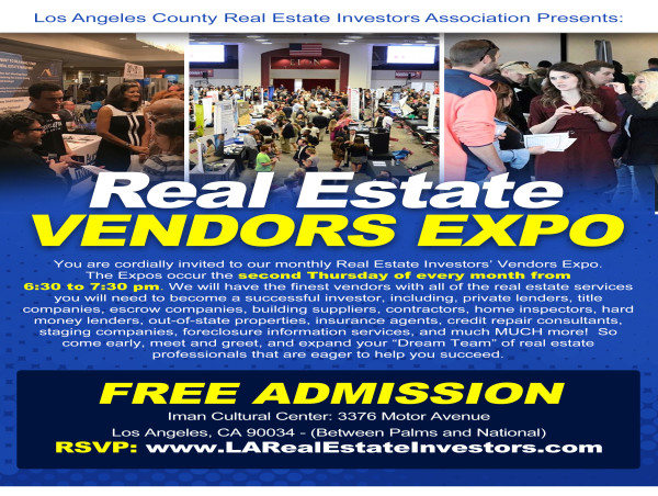 Vendors Wanted: Monthly Real Estate Vendors Expo