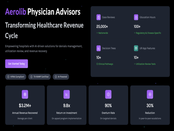Aerolib Physician Advisors Launches Comprehensive Solutions to Combat Soaring Hospital Denials & Boost Revenue Cycle