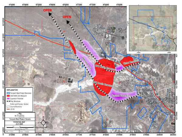 Blackrock Silver Commences Eastern Expansion Drill Program Targeting 1.2km Trend at Tonopah West