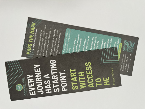  A Small Mark. A Big Future: New Campaign Aims To Raise Awareness Of Access To Higher Education Diplomas 