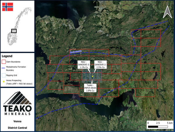 Teako Initiates Field Programs at the Løkken & Venna VMS Projects and Provides Updates on Project Hub and Expanded Uranium Portfolio