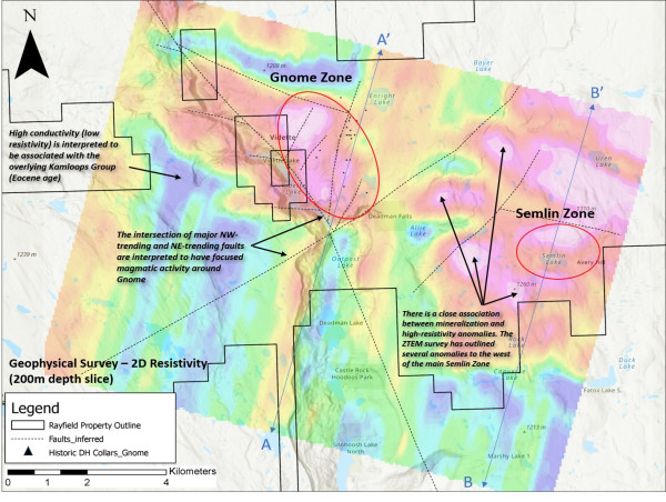 Golden Sky Advances Gnome and Semlin Porphyry Targets Through ZTEM Geophysical Survey at the Rayfield Copper-Gold Property, South-Central British Columbia
