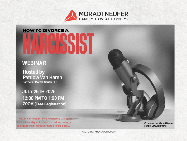  Moradi Neufer Hosts Free Webinar on How to Divorce a Narcissist with Patricia Van Haren 