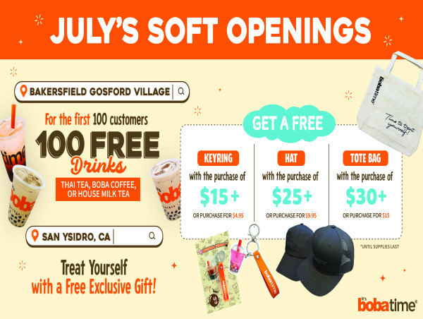 It’s Boba Time Expands With Third Bakersfield Location and Debut of San Ysidro Store