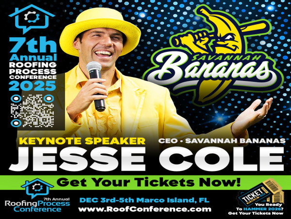  Savannah Bananas CEO Jesse Cole to keynote 7th Annual Roofing Process Conference 