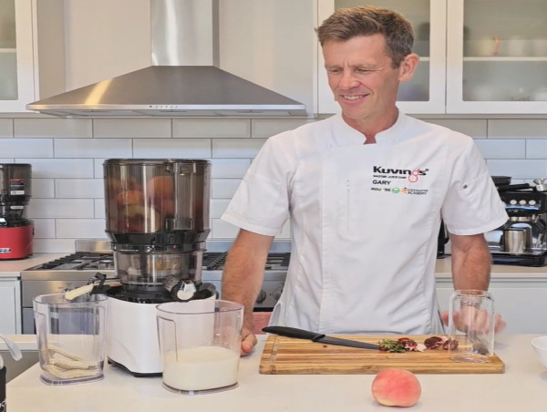 Kuvings Introduces Almond Milk Recipes Using Whole Slow Juicers with Chef Gary Dowse
