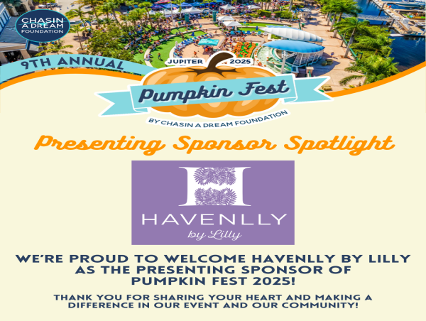  Havenlly by Lilly Named Presenting Sponsor of Pumpkin Fest 2025 Benefiting Chasin A Dream Foundation 