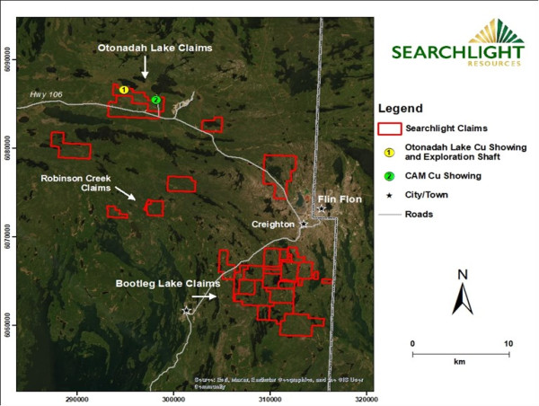 Searchlight Resources Stakes Otonadah Lake Copper Zinc Deposit in the Flin Flon Greenstone Belt