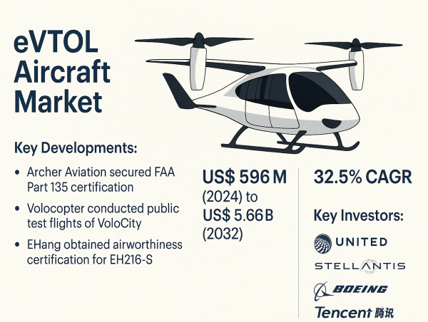 eVTOL Aircraft Market Growth, Emerging Use Cases & Commercialization in Urban Air Mobility | DataMIntelligence