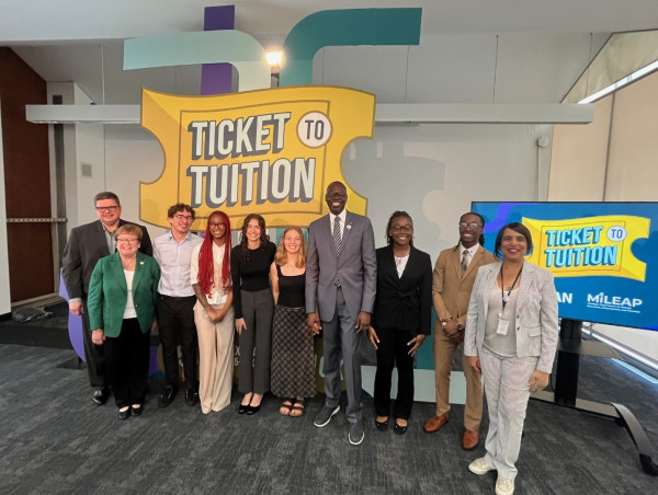 Lt. Gov. Gilchrist Joins MiLEAP and MCAN to Announce 50 Michigan Students Awarded Nearly $1M Through Ticket to Tuition Giveaway