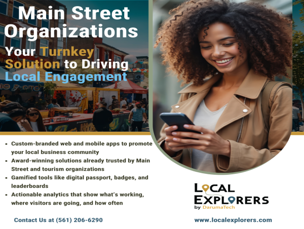 Local Explorers Launches Main Street App Platform to Help Downtown Districts Drive Foot Traffic and Community Engagement