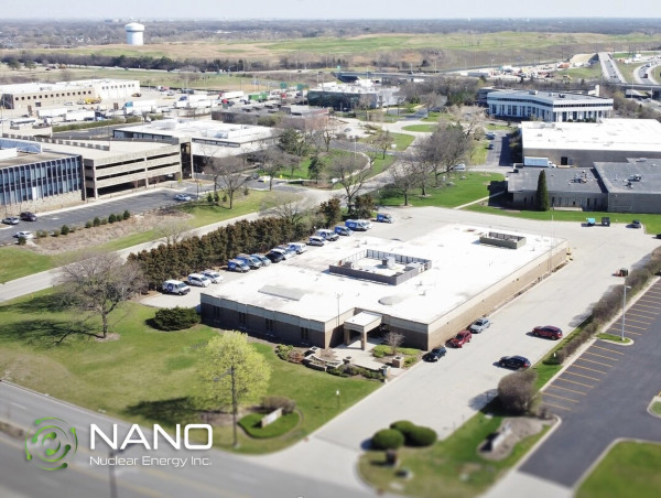 NANO Nuclear Acquires 23,537-square-foot Demonstration and Office Facility on 2.75 Acres of Land in Oak Brook, Illinois to Support the Development of the KRONOS MMR Microreactor Energy System