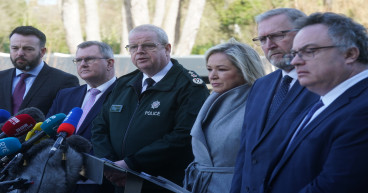  Stormont leaders stand with chief constable in show of unity 