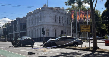Teen critical after crash at popular restaurant strip