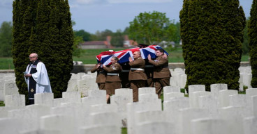  British soldier laid to rest in Ypres more than 100 years after death 