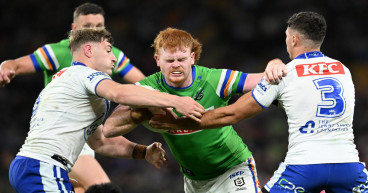 Canberra make it five straight wins in fiery Eels clash