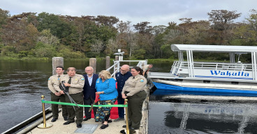 Florida State Parks Foundation Unveils Hybrid-Electric River Boat ‘Great Blue Heron’ at Wakulla Springs State Park