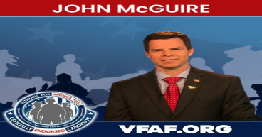 John McGuire for congress (VA5) endorsed by VFAF Veterans for Trump announced Stan Fitzgerald national president