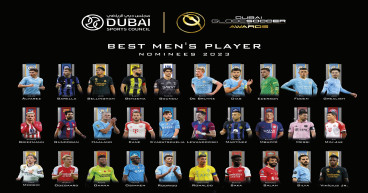 As Voting Opens for Dubai Globe Soccer Awards, European Champions Man City Dominate Nominations