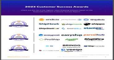 The Top Shipping Software Vendors According to the FeaturedCustomers Fall 2023 Customer Success Report Rankings
