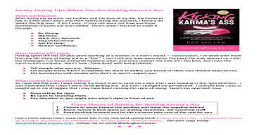 KICKING KARMA’S ASS AUTHOR LAUNCHES NEW WEBSITE FOR HOLIDAY SEASON