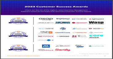 The Top Inventory Management Software Vendors According to the FeaturedCustomers Winter 2023 Customer Success Report