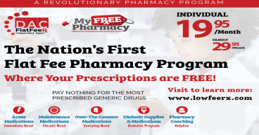 Introducing the Nation's First Flat Fee Pharmacy Program: Unlimited Prescriptions for One Low Monthly Cost