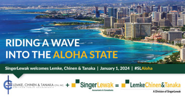 SingerLewak LLP - Riding a wave into the Aloha State, SingerLewak combines with Lemke, Chinen & Tanaka
