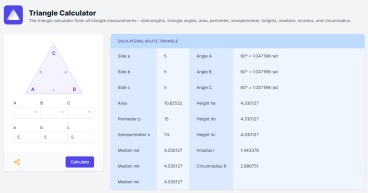 Calculator.io Unveils Triangle Calculator for Enhanced Geometric Precision
