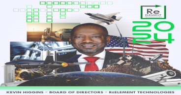 ReElement Technologies Adds Former CIA Senior Executive Kevin Higgins to Board of Directors
