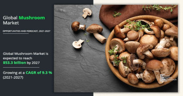 Mushroom Market Size Projected to reach Approximately USD 53.34 Billion by 2027