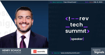 Signals Announces RevTech Summit Keynote Speaker Henry Shuck, CEO and Co-Founder of Zoominfo