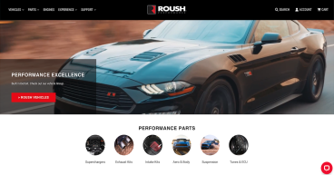 Roush Performance Launches Newly Designed Commerce Site on Shopify Plus with Digital Agency Human Element