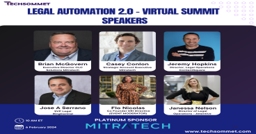  Techsommet returns with Second Edition of Legal Automation Virtual Summit: Sponsored by Mitratech 