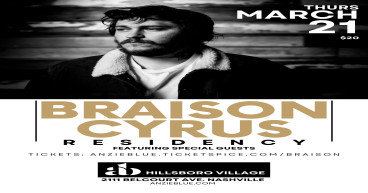 Braison Cyrus Announces Nashville Residency with Special Guests at AB Hillsboro Village
