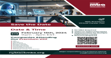 The Metro New York Chapter of National Black MBA Association Presents A Winter Premium Virtual Career Fair