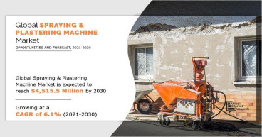 Spraying & Plastering Machine Market to Grow at a CAGR of 6.1% and Expected to Reach $4,515.5 million by 2030| AMR