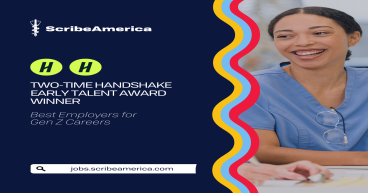 ScribeAmerica Recognized as a Two-Time Handshake Early Talent Award Winner