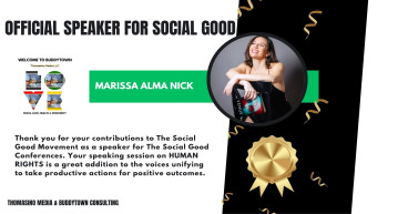 Thomasino Media Celebrates for International Women's Month Author Marissa Alma Nick for her Activism for Human Rights