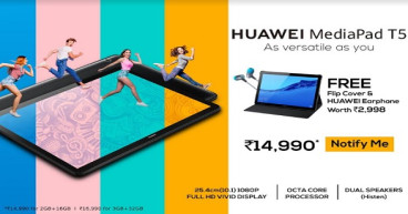 Huawei Announces Attractive Offers and Freebies with the Launch of MediaPad T5, Exclusively on Amazon.in