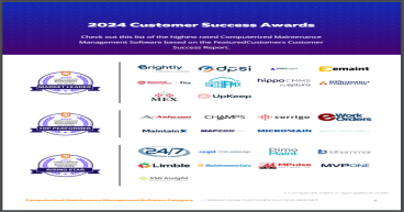 The Top CMMS Software Vendors According to the FeaturedCustomers Spring 2024 Customer Success Report Rankings