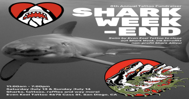 Even Keel Tattoo Partners With Non-profit, Shark Allies, For 8th Annual Shark Weekend Fundraiser