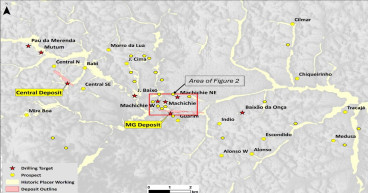 Cabral Gold Drills 10m @ 3 g/t Gold at the Machichie West Target, Cuiú Cuiú Gold District, Brazil