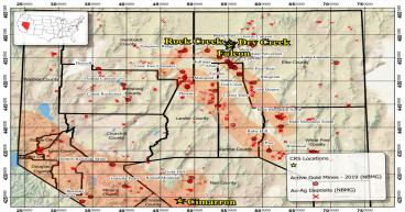 Crestview Commencing Extensive Property Wide Surface Exploration at Its Falcon Prospect, Tuscarora Mountains, Nevada