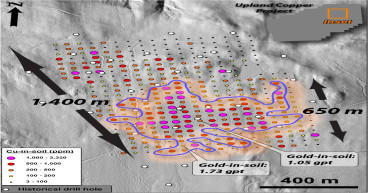 Kobrea Outlines Highly Anomalous Copper-in-Soil at Upland Copper Project