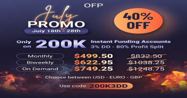 OFP Funding Unveils New Promo: 40% Off $200K Instant Funding Trading Accounts with Unbeatable Terms